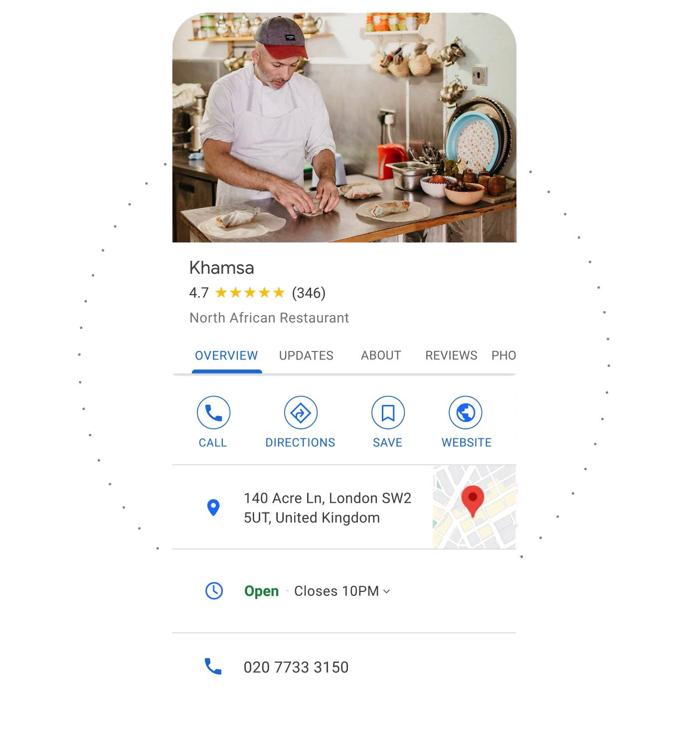 Local Business Knowledge Graph on Google